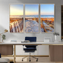 Ocean Sunset Wall Art Canvas Print – Nautical Beach