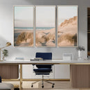 Beach Landscape Wall Art Canvas Print – Framed Sand Dune
