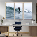 Surfer on Wave Wall Art Canvas Print – Framed Ocean by MyGreatCanvas | Canvas Wall Art Prints | Photo Prints & Wall Decor