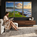Pebble Beach Golf Links Wall Art Canvas Print – Iconic