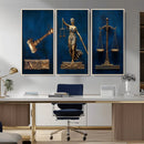 Lady Justice Wall Art Canvas Print – Elegant Gold Legal by MyGreatCanvas | Canvas Wall Art Prints | Photo Prints & Wall Decor