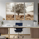 Texas Longhorn Cattle Wall Art, Rustic Western Ranch Canvas by MyGreatCanvas | Canvas Wall Art Prints | Photo Prints & Wall Decor