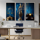 Lady Justice Wall Art Canvas Print – Elegant Gold Legal by MyGreatCanvas | Canvas Wall Art Prints | Photo Prints & Wall Decor