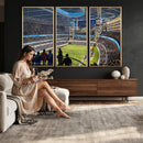 Chicago Dome Stadium Wall Art Canvas Print – Framed Modern