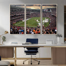 Chicago Bears Soldiers Field Wall Art Canvas Print – Framed by MyGreatCanvas | Canvas Wall Art Prints | Photo Prints & Wall Decor