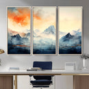 Warm Clouds Abstract Mountain Wall Art, Modern Landscape by MyGreatCanvas | Canvas Wall Art Prints | Photo Prints & Wall Decor