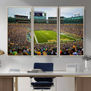 Green Bay Packers Lambeau Field Stadium Wall Art Canvas by MyGreatCanvas | Canvas Wall Art Prints | Photo Prints & Wall Decor