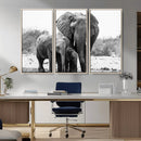 Elephant Family Africa Wall Art Canvas Print by MyGreatCanvas | Canvas Wall Art Prints | Photo Prints & Wall Decor