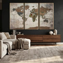 World Map Canvas Print – Framed Detailed Map of the World by MyGreatCanvas | Canvas Wall Art Prints | Photo Prints & Wall Decor