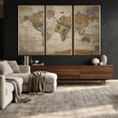 World Map Canvas Print – Framed Travel Map Wall Art for by MyGreatCanvas | Canvas Wall Art Prints | Photo Prints & Wall Decor