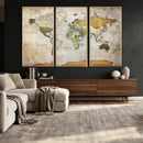 Personalized World Map Canvas Print – Colorful Watercolor by MyGreatCanvas | Canvas Wall Art Prints | Photo Prints & Wall Decor