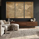 World Map Canvas Print – Framed Travel Map Wall Art for by MyGreatCanvas | Canvas Wall Art Prints | Photo Prints & Wall Decor