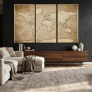 Colorful Watercolor World Map Canvas Wall Art – Framed by MyGreatCanvas | Canvas Wall Art Prints | Photo Prints & Wall Decor