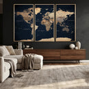 World Map Canvas Print – Detailed Map of the World Wall Art by MyGreatCanvas | Canvas Wall Art Prints | Photo Prints & Wall Decor