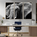 Big Elephant Close Up Wall Art Canvas Print