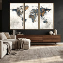 World Map Wall Art Canvas Print for Office Wall Decor by MyGreatCanvas | Canvas Wall Art Prints | Photo Prints & Wall Decor