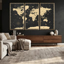 World Map Canvas Print – Detailed Map of the World Wall Art by MyGreatCanvas | Canvas Wall Art Prints | Photo Prints & Wall Decor