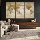 World Map Canvas Print – Detailed Map of the World Wall Art by MyGreatCanvas | Canvas Wall Art Prints | Photo Prints & Wall Decor