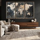 World Map Canvas Print – Detailed Map of the World Wall Art by MyGreatCanvas | Canvas Wall Art Prints | Photo Prints & Wall Decor