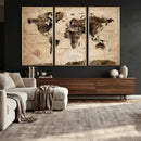 World Map Wall Art Canvas Print by MyGreatCanvas | Canvas Wall Art Prints | Photo Prints & Wall Decor