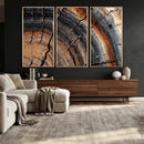 Abstract Tree Ring Wall Art Print – Natural Rustic Wood by MyGreatCanvas | Canvas Wall Art Prints | Photo Prints & Wall Decor