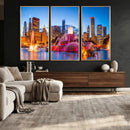 Chicago Wall Art Canvas Print, Chicago City Downtown Night by MyGreatCanvas | Canvas Wall Art Prints | Photo Prints & Wall Decor