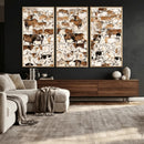 Large Longhorn Wall Art Canvas Print - Abstract Cow Animal by MyGreatCanvas | Canvas Wall Art Prints | Photo Prints & Wall Decor