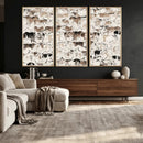 Abstract Texas Cow Canvas Print for Cabin and Western Home by MyGreatCanvas | Canvas Wall Art Prints | Photo Prints & Wall Decor