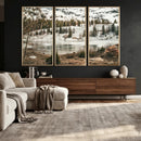 Snowy Mountain Landscape Wall Art Canvas Print, Alpine Pine by MyGreatCanvas | Canvas Wall Art Prints | Photo Prints & Wall Decor