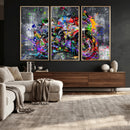 Graffiti Motorcycle Wall Art Canvas Print, Urban Street Art by MyGreatCanvas | Canvas Wall Art Prints | Photo Prints & Wall Decor