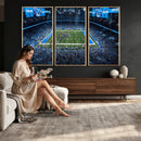 Detroit Lions Stadium Wall Art Canvas Print, Football Field