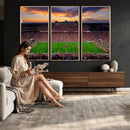 Oklahoma Sooners Stadium Wall Art Canvas Print, College