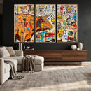 Basquiat Style Bull Graffiti Wall Art Canvas Print, Street by MyGreatCanvas | Canvas Wall Art Prints | Photo Prints & Wall Decor