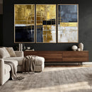 Gold Navy Abstract Wall Art Canvas Print, Modern Luxury by MyGreatCanvas | Canvas Wall Art Prints | Photo Prints & Wall Decor