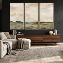 Muted Watercolor Hill Landscape Print — Beige Taupe Cloudy by MyGreatCanvas | Canvas Wall Art Prints | Photo Prints & Wall Decor