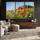 Wildflower Meadow Wall Art Canvas Print – Colorful Poppy and by MyGreatCanvas | Canvas Wall Art Prints | Photo Prints & Wall Decor
