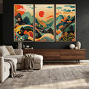 Yayoi Kusama Boho Mountain Landscape Large Wall Art, by MyGreatCanvas | Canvas Wall Art Prints | Photo Prints & Wall Decor