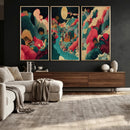 Colorful Japanese Landscape Print: Maximalist Panoramic Wall by MyGreatCanvas | Canvas Wall Art Prints | Photo Prints & Wall Decor