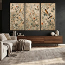 Vintage Birds and Flowers Wall Art Canvas Print, Botanical by MyGreatCanvas | Canvas Wall Art Prints | Photo Prints & Wall Decor