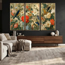 Vintage Birds and Flowers Wall Art Canvas Print, Botanical by MyGreatCanvas | Canvas Wall Art Prints | Photo Prints & Wall Decor