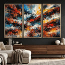 Lyrical Abstrac Wall Art Canvas Print, Orange Blue Abstract by MyGreatCanvas | Canvas Wall Art Prints | Photo Prints & Wall Decor