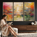 Colorful Abstract Canvas Wall Art — Large Textured Oil by MyGreatCanvas | Canvas Wall Art Prints | Photo Prints & Wall Decor