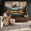 Mountain Lake Canvas Wall Art — Rustic Forest Landscape by MyGreatCanvas | Canvas Wall Art Prints | Photo Prints & Wall Decor