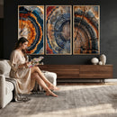 Tree Ring Triptych Canvas Wall Art — Set of 3 Wood Grain by MyGreatCanvas | Canvas Wall Art Prints | Photo Prints & Wall Decor
