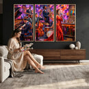 Jazz Band Canvas Wall Art — Jazz Club Singer Saxophone Print by MyGreatCanvas | Canvas Wall Art Prints | Photo Prints & Wall Decor