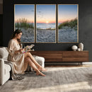 Sandy Dune Path Sunset Canvas Wall Art — Seagulls Beach by MyGreatCanvas | Canvas Wall Art Prints | Photo Prints & Wall Decor