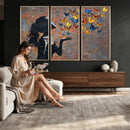 Urban Banksy Butterfly Girl Wall Art Canvas Print, Framed by MyGreatCanvas | Canvas Wall Art Prints | Photo Prints & Wall Decor
