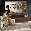 Banksy Butterfly Girl Wall Art Canvas Print, Framed Street by MyGreatCanvas | Canvas Wall Art Prints | Photo Prints & Wall Decor
