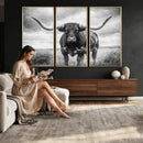 Texas Longhorn Canvas Wall Art Western Bull Desert Moody by MyGreatCanvas | Canvas Wall Art Prints | Photo Prints & Wall Decor