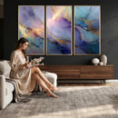 Colorful Abstract Canvas Wall Art Print, Vibrant Popup Color Art Print